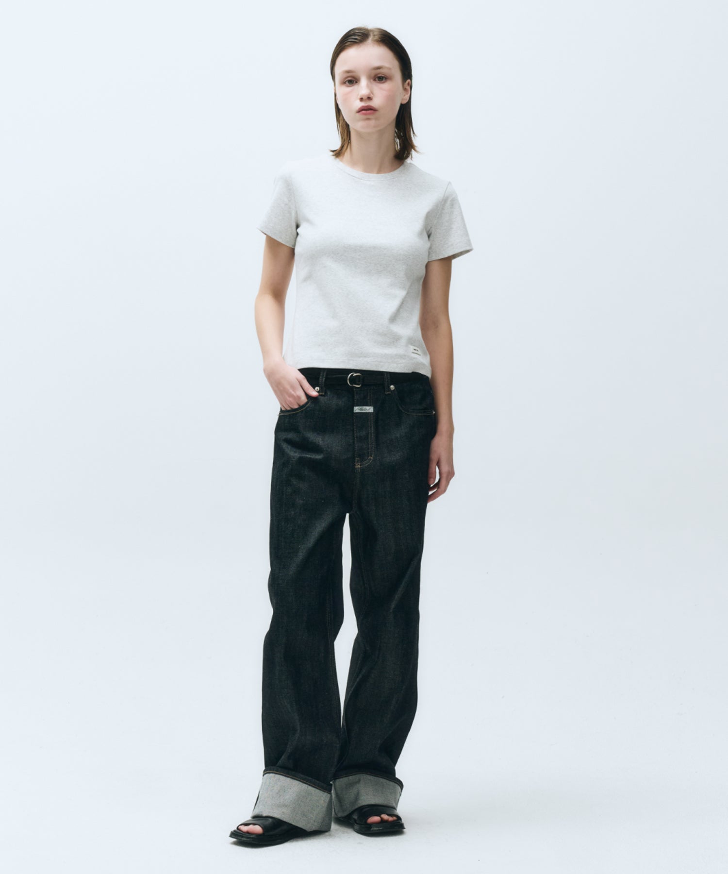 Marithe & Francois Girbaud - Basic Tee (Light Heather Gray) product image 4 | TRAB K-Fashion Australia