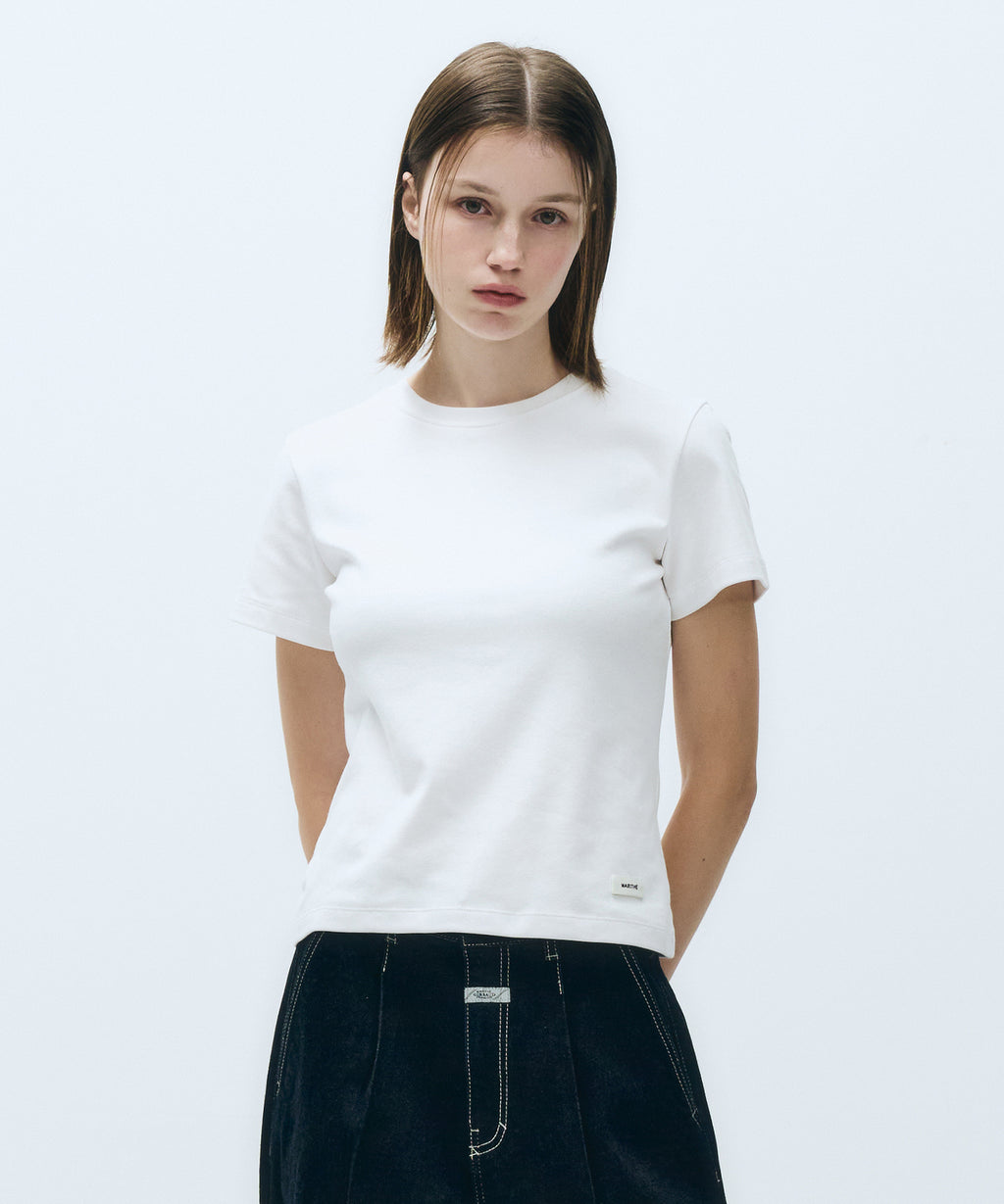 Marithe & Francois Girbaud - Basic Tee (White) product image 1 | TRAB K-Fashion Australia