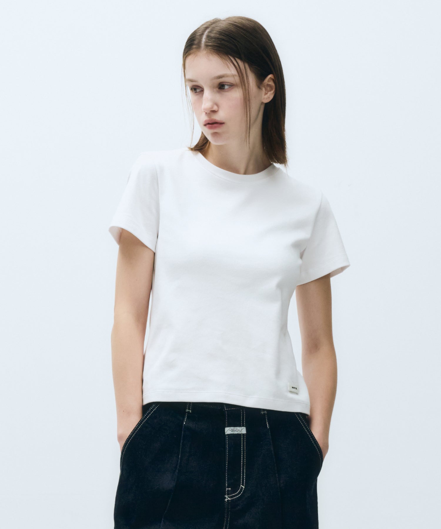 Marithe & Francois Girbaud - Basic Tee (White) product image 2 | TRAB K-Fashion Australia