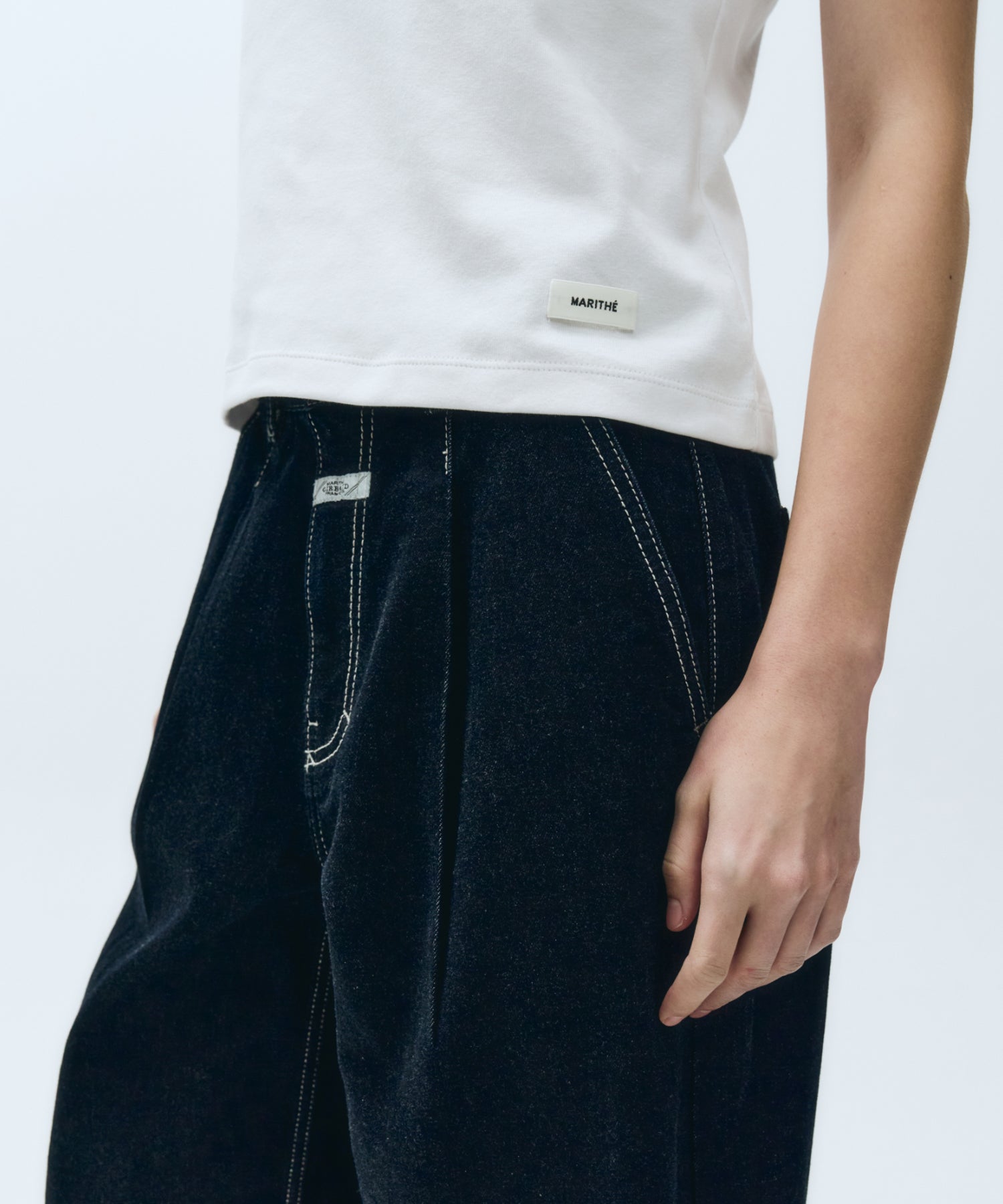 Marithe & Francois Girbaud - Basic Tee (White) product image 3 | TRAB K-Fashion Australia
