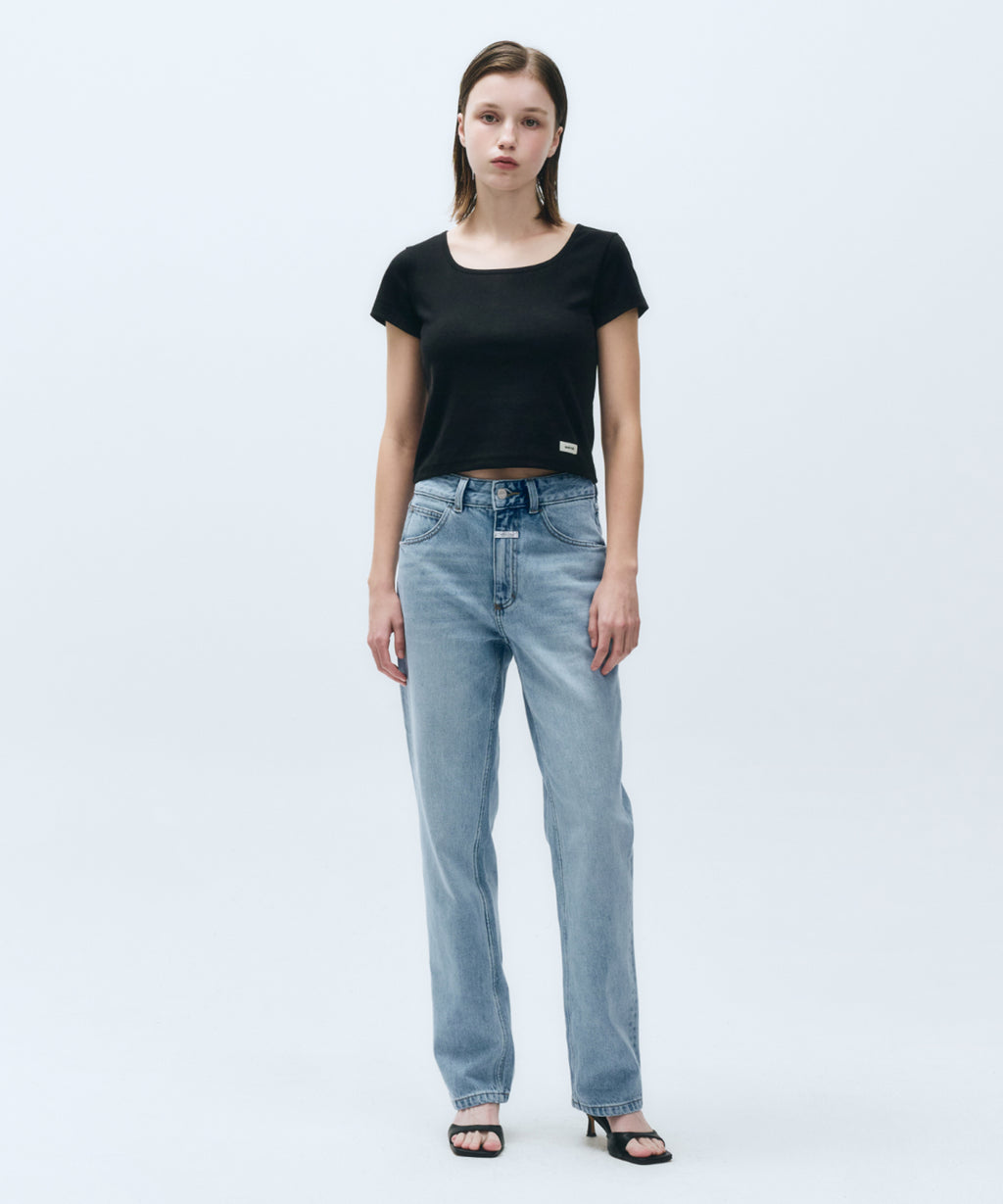 Marithe & Francois Girbaud - Basic Crop Tee (Black) product image 3 | TRAB K-Fashion Australia