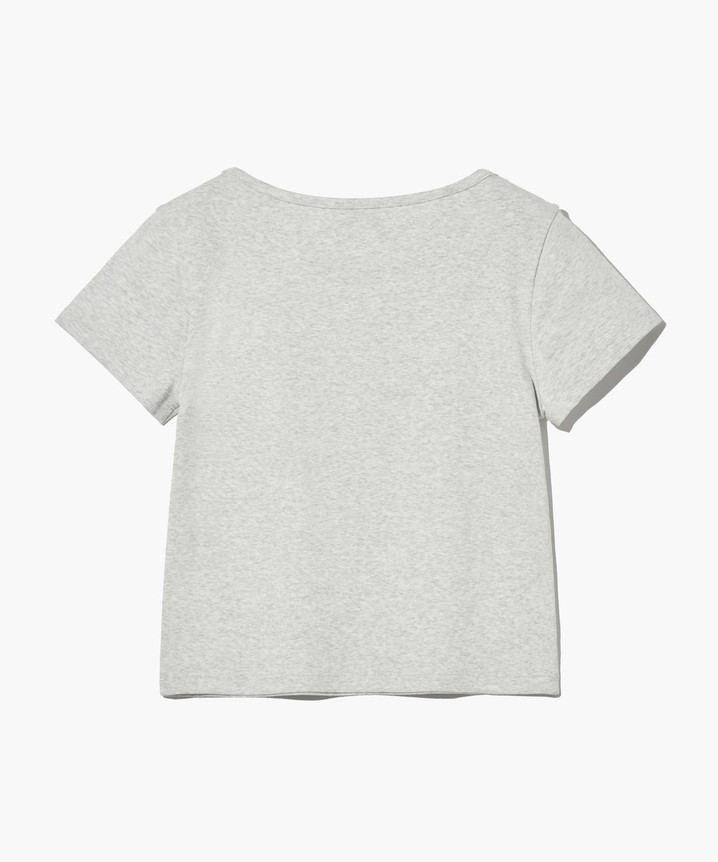 Marithe & Francois Girbaud - Basic Crop Tee (Light Heather Gray) product image 7 | TRAB K-Fashion Australia