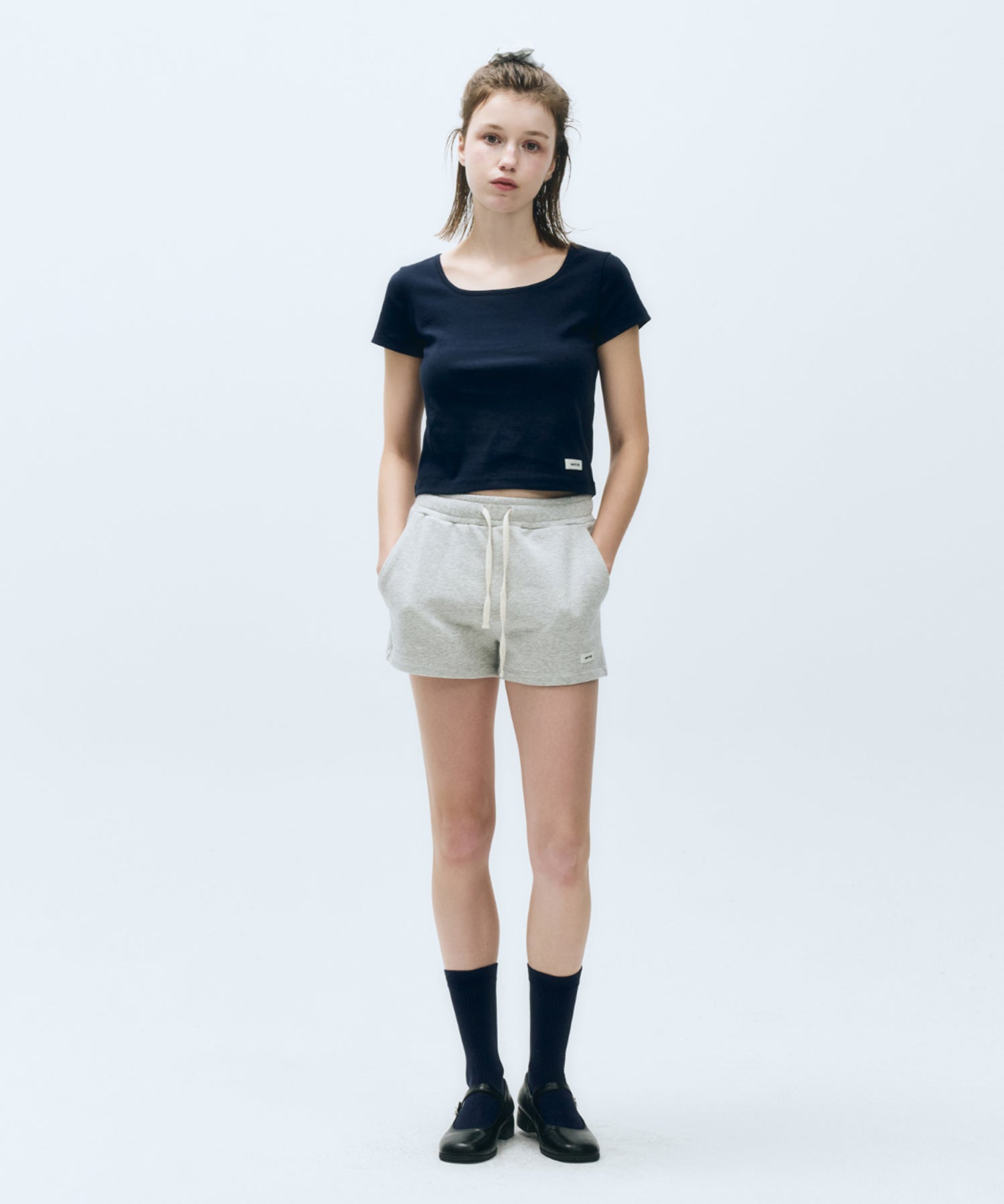 Marithe & Francois Girbaud - Basic Crop Tee (Navy) product image 3 | TRAB K-Fashion Australia
