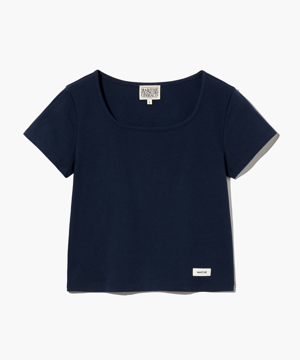 Marithe & Francois Girbaud - Basic Crop Tee (Navy) product image 6 | TRAB K-Fashion Australia