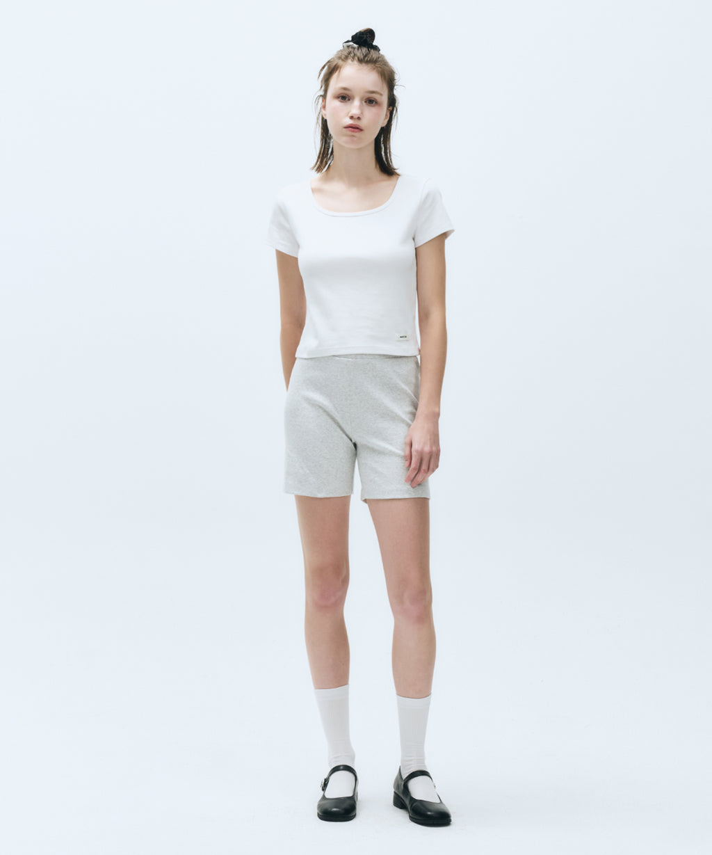 Marithe & Francois Girbaud - Basic Crop Tee (White) product image 4 | TRAB K-Fashion Australia