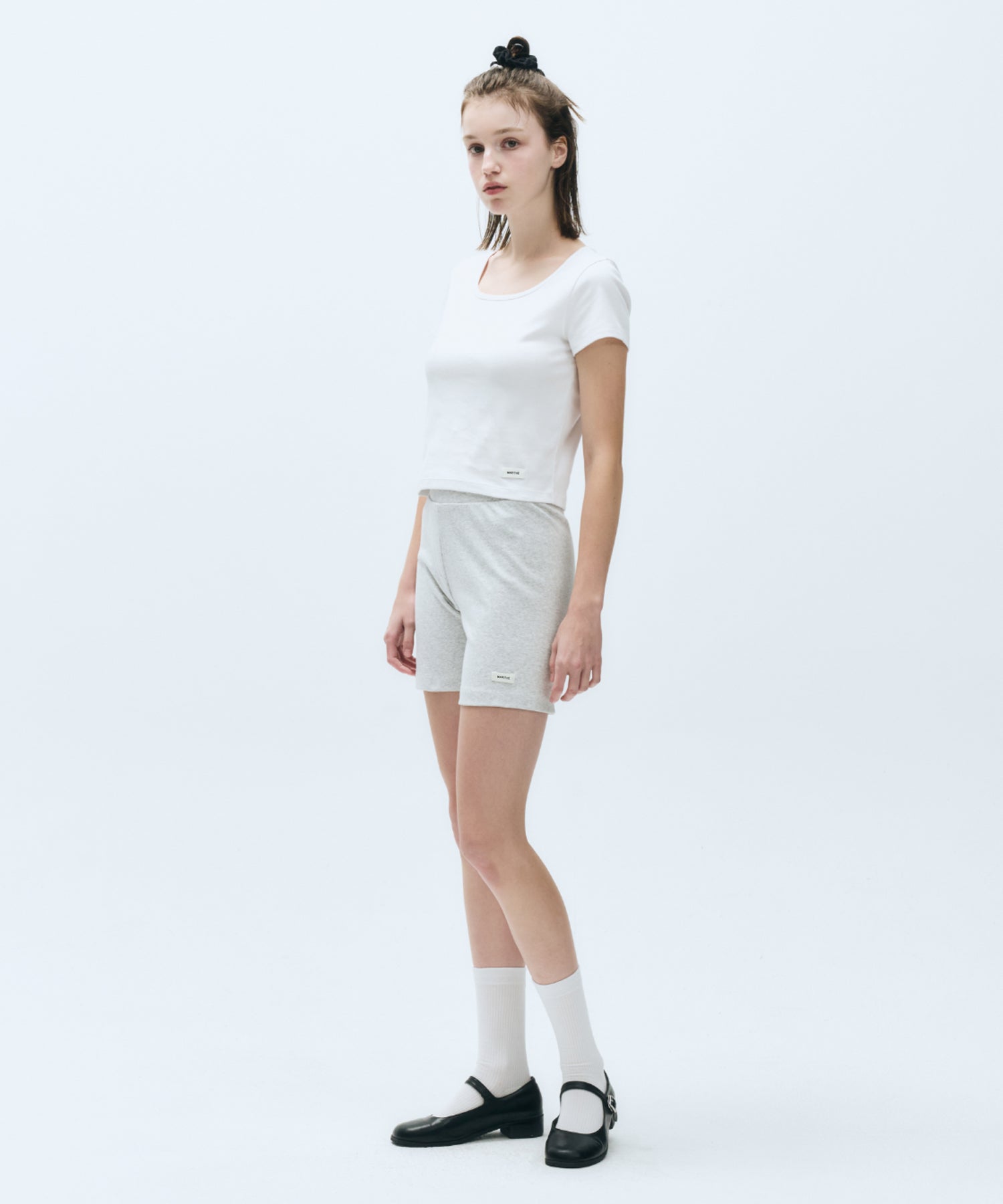 Marithe & Francois Girbaud - Basic Crop Tee (White) product image 5 | TRAB K-Fashion Australia