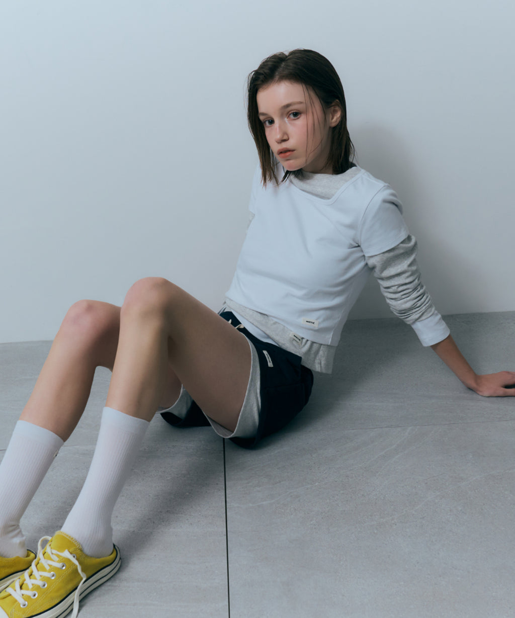 Marithe & Francois Girbaud - Basic Crop Tee (White) product image 7 | TRAB K-Fashion Australia