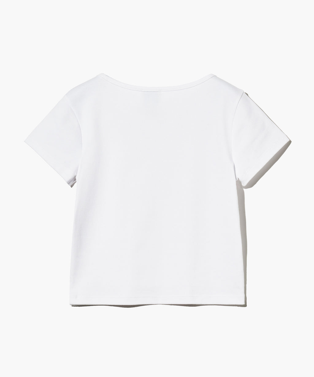 Marithe & Francois Girbaud - Basic Crop Tee (White) product image 11 | TRAB K-Fashion Australia