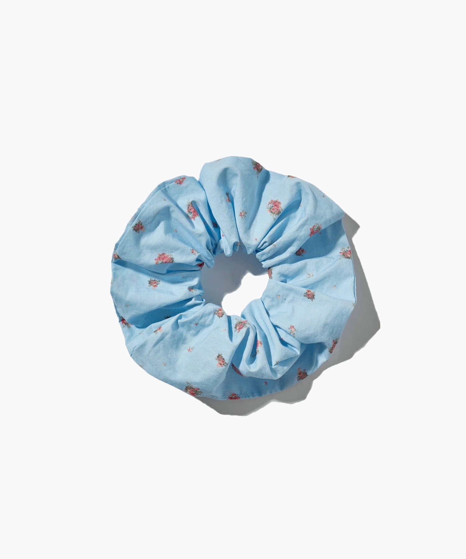 Marithe & Francois Girbaud - Classic Logo Flower Hair Scrunchie (Light Blue) product image 2 | TRAB K-Fashion Australia