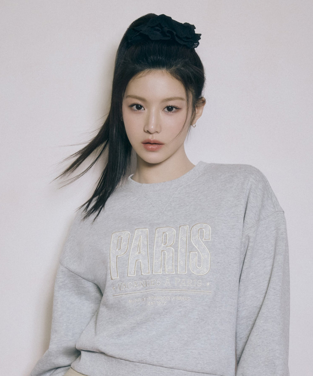 Marithe & Francois Girbaud - Regular Logo Lace Hair Scrunchie (Black) product image 2 | TRAB K-Fashion Australia