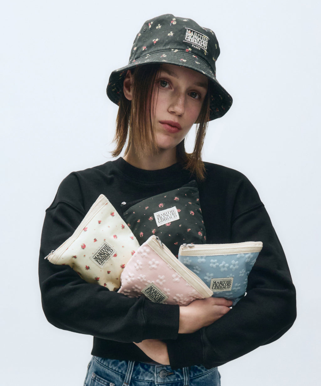 Marithe & Francois Girbaud - Classic Logo Vintage Flower Pouch (Light Yellow) product image 6 | TRAB K-Fashion Australia