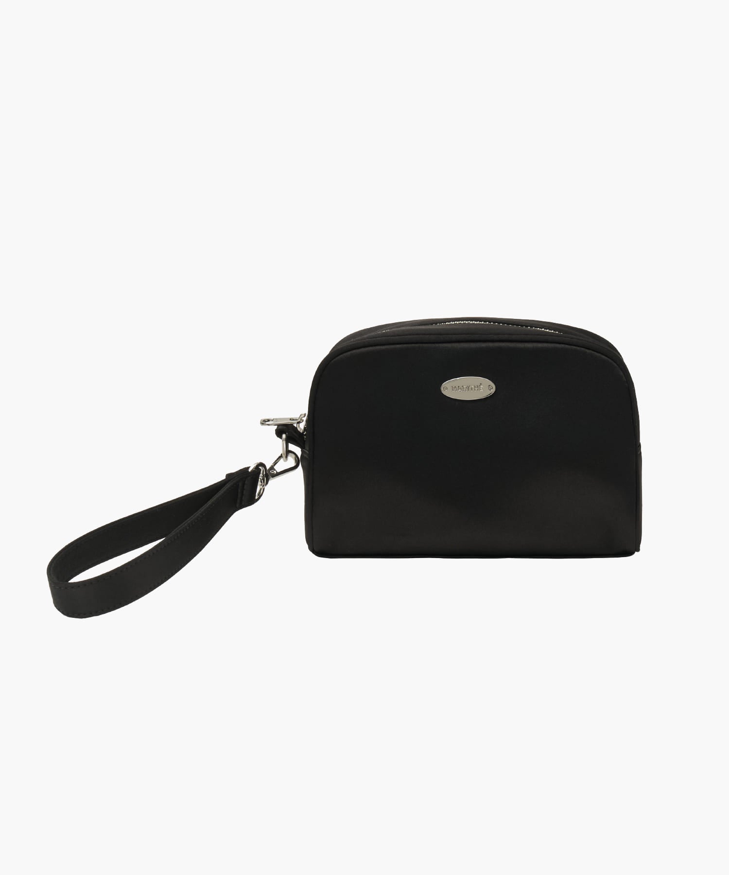 Marithe & Francois Girbaud - Regular Logo Satin Pouch (Black) product image 2 | TRAB K-Fashion Australia
