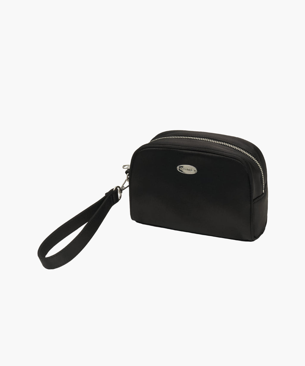Marithe & Francois Girbaud - Regular Logo Satin Pouch (Black) product image 3 | TRAB K-Fashion Australia