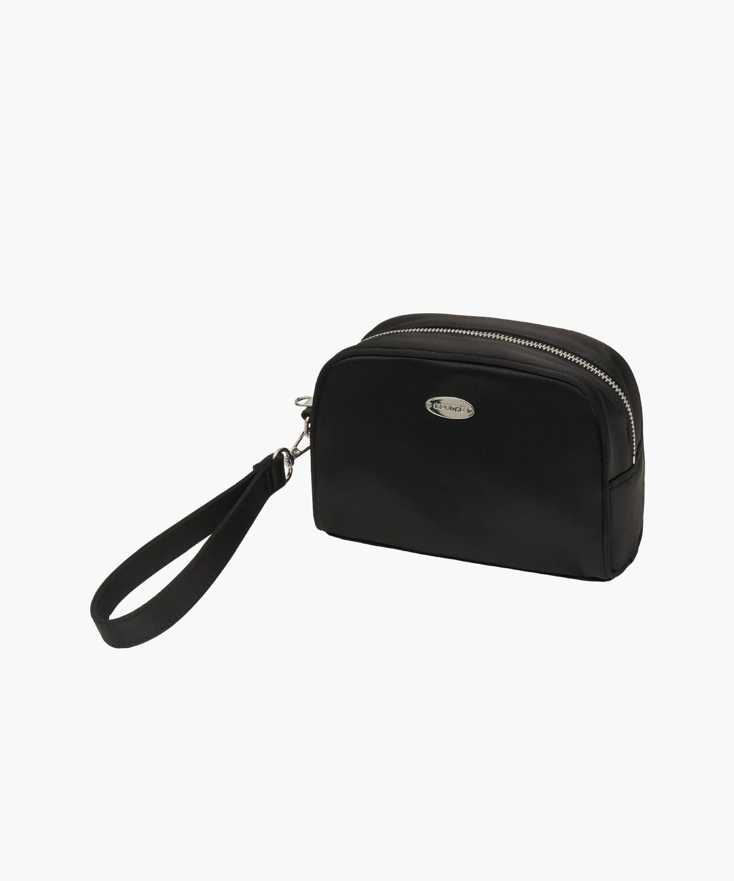 Marithe & Francois Girbaud - Regular Logo Satin Pouch (Black) product image 3 | TRAB K-Fashion Australia