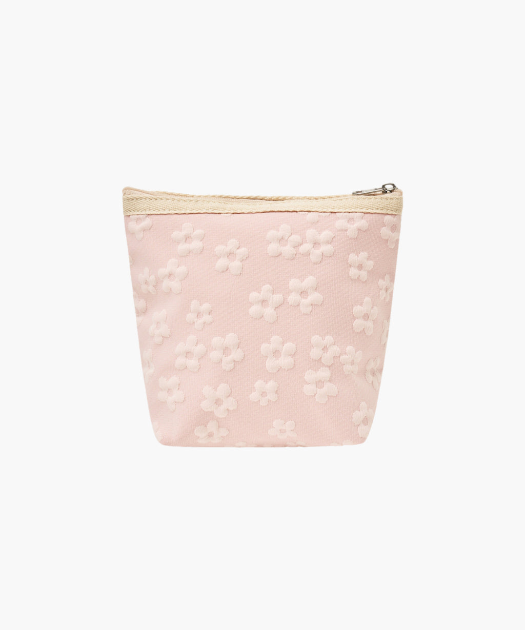 Marithe & Francois Girbaud - Classic Logo Embo Flower Pouch (Pink) product image 3 | TRAB K-Fashion Australia