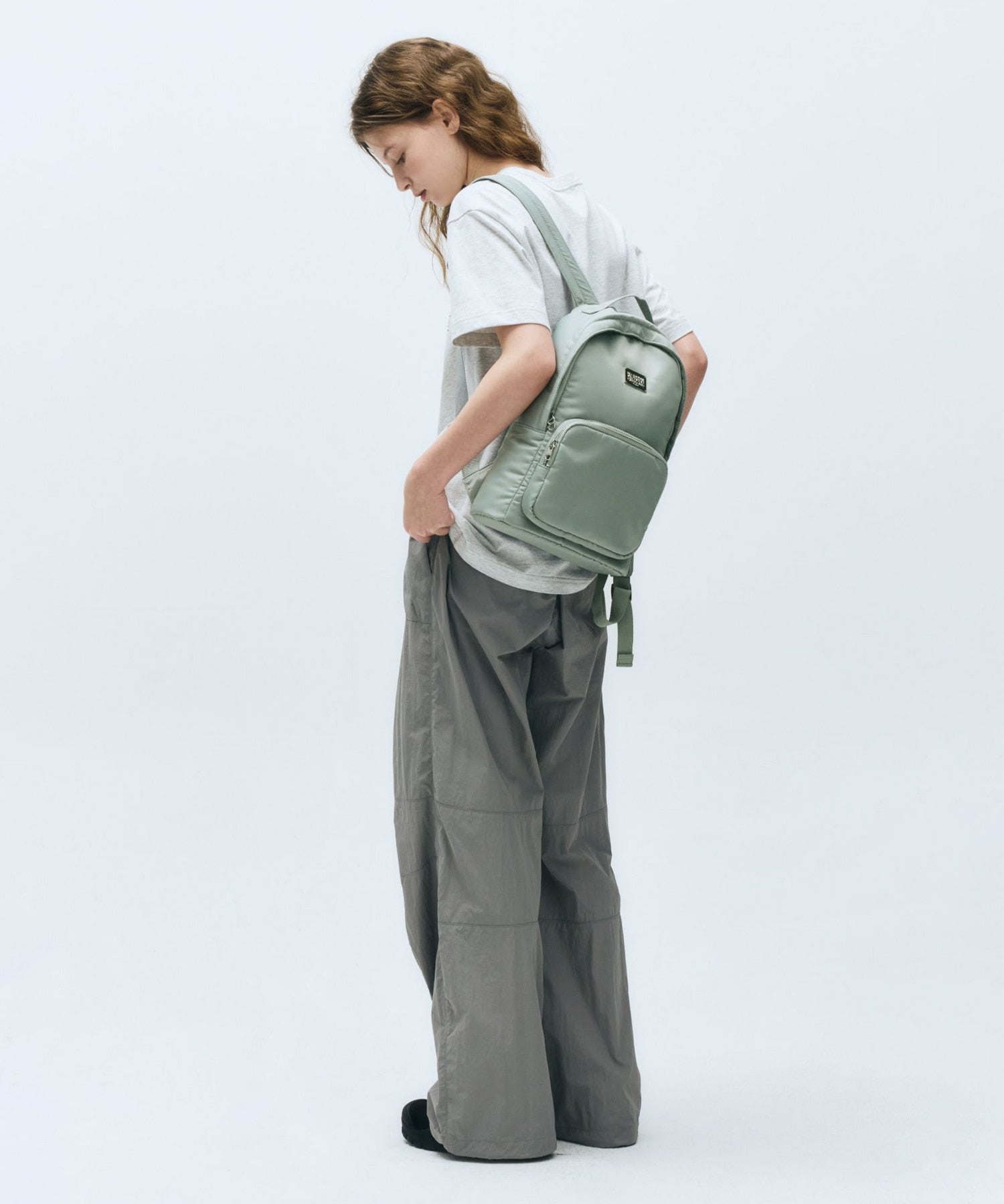 Marithe & Francois Girbaud - Classic Logo Mini Backpack (Gray) product image 7 | TRAB K-Fashion Australia