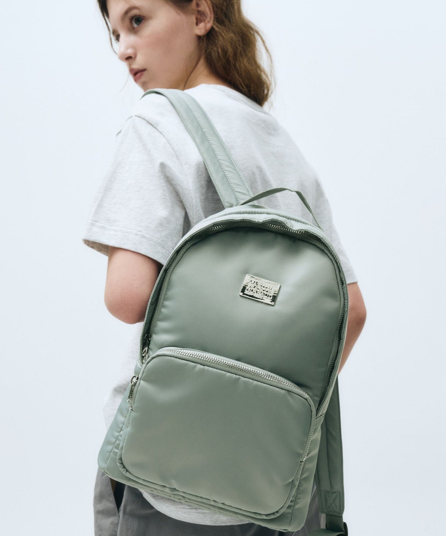 Marithe & Francois Girbaud - Classic Logo Mini Backpack (Gray) product image 9 | TRAB K-Fashion Australia