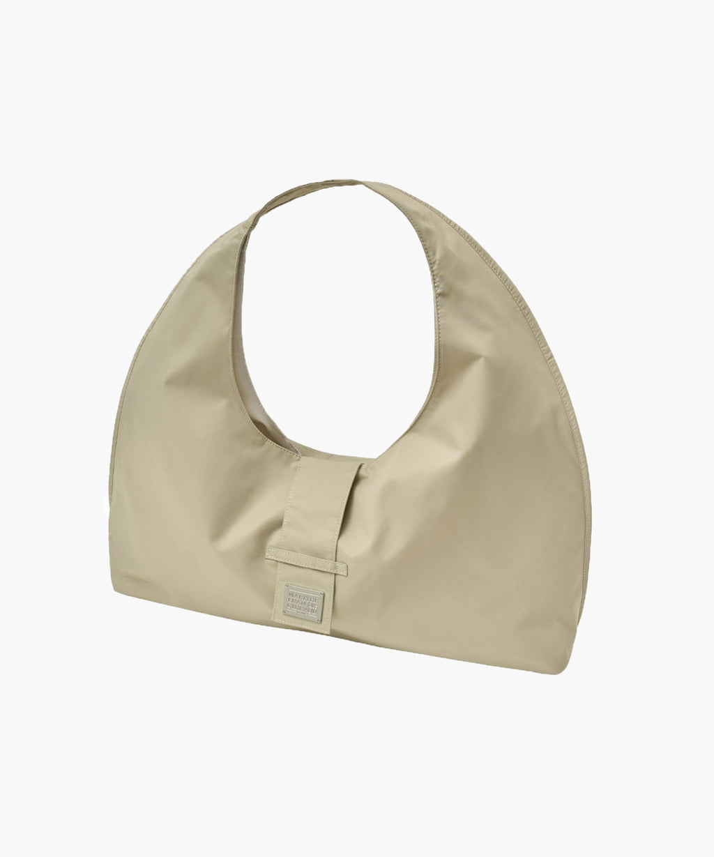 Marithe & Francois Girbaud - Classic Logo Buckle Big Shoulder Bag (Beige) product image 2 | TRAB K-Fashion Australia