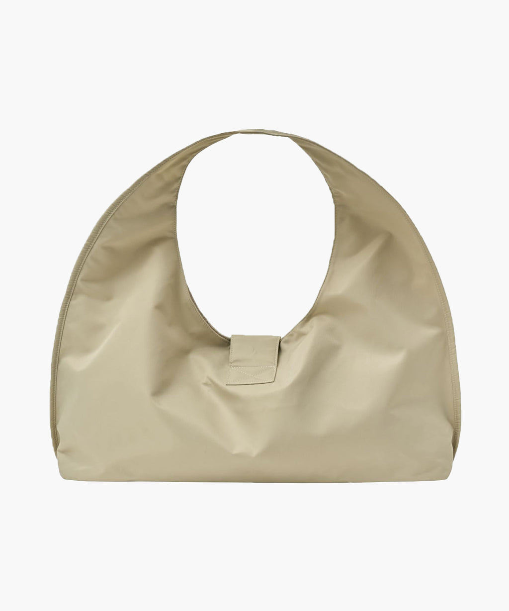 Marithe & Francois Girbaud - Classic Logo Buckle Big Shoulder Bag (Beige) product image 3 | TRAB K-Fashion Australia