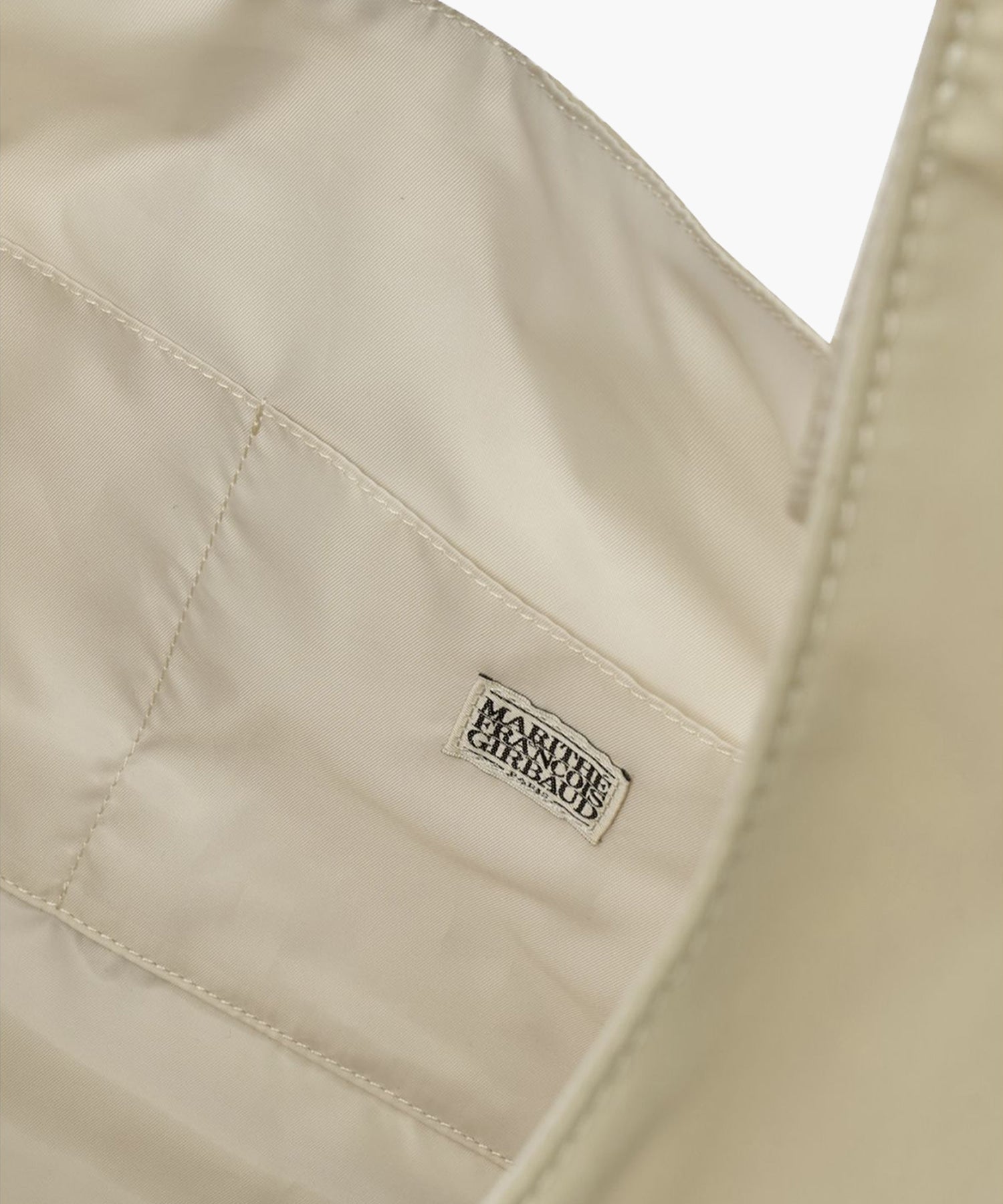 Marithe & Francois Girbaud - Classic Logo Buckle Big Shoulder Bag (Beige) product image 4 | TRAB K-Fashion Australia