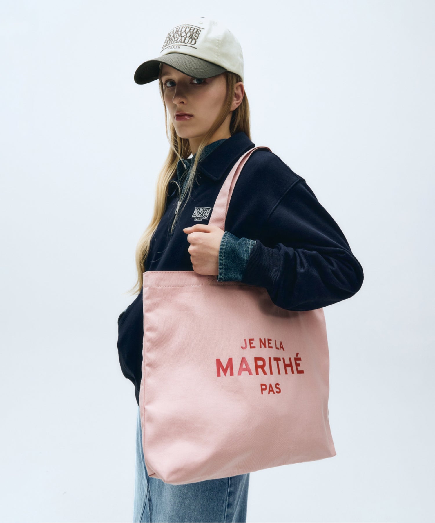 Marithe & Francois Girbaud - Je Ne La Eco Bag (Baby Pink) product image 5 | TRAB K-Fashion Australia