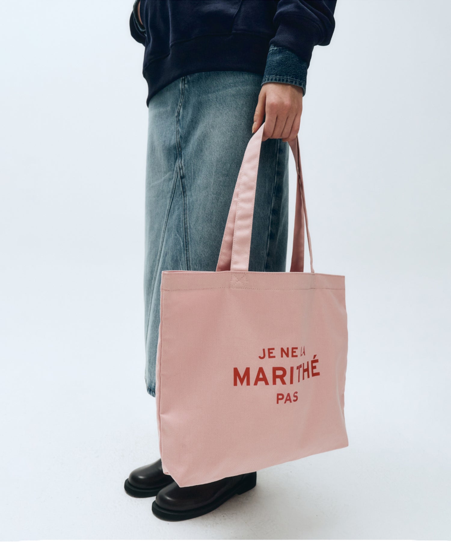Marithe & Francois Girbaud - Je Ne La Eco Bag (Baby Pink) product image 6 | TRAB K-Fashion Australia