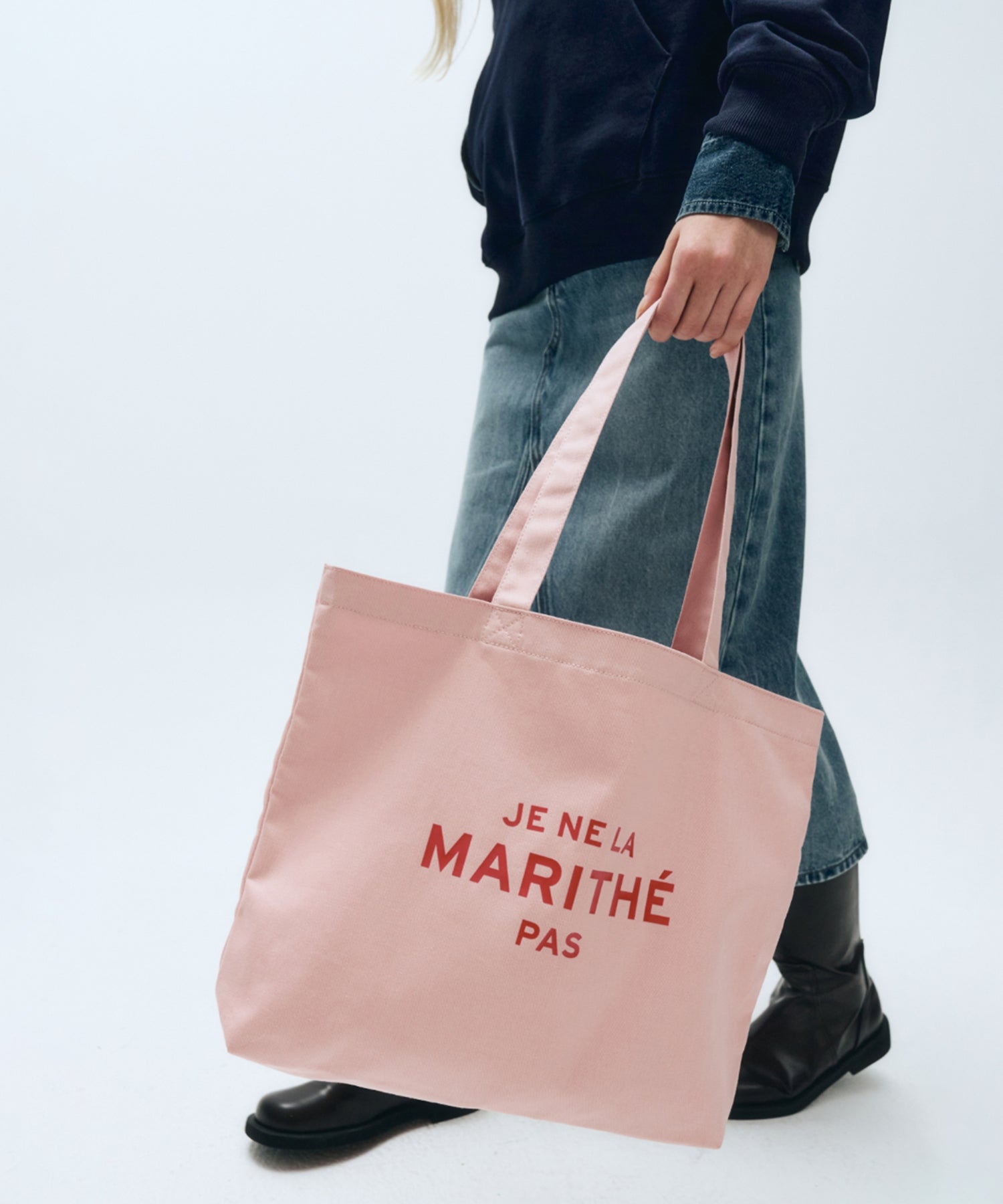 Marithe & Francois Girbaud - Je Ne La Eco Bag (Baby Pink) product image 7 | TRAB K-Fashion Australia