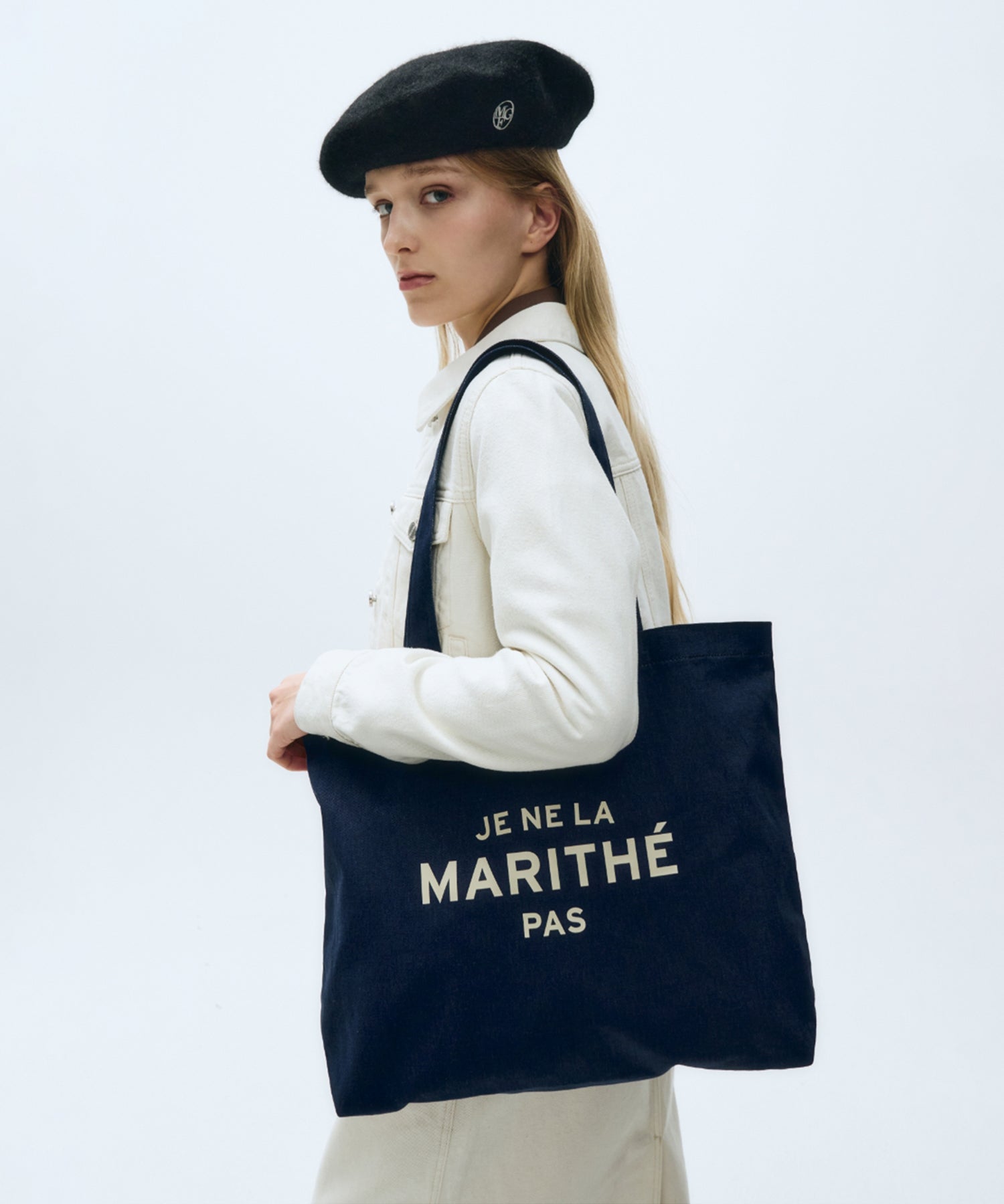Marithe & Francois Girbaud - Je Ne La Eco Bag (Blue) product image 5 | TRAB K-Fashion Australia