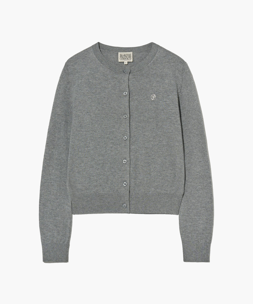 Marithe & Francois Girbaud - Round Neck Cardigan (Gray) product image 9 | TRAB K-Fashion Australia