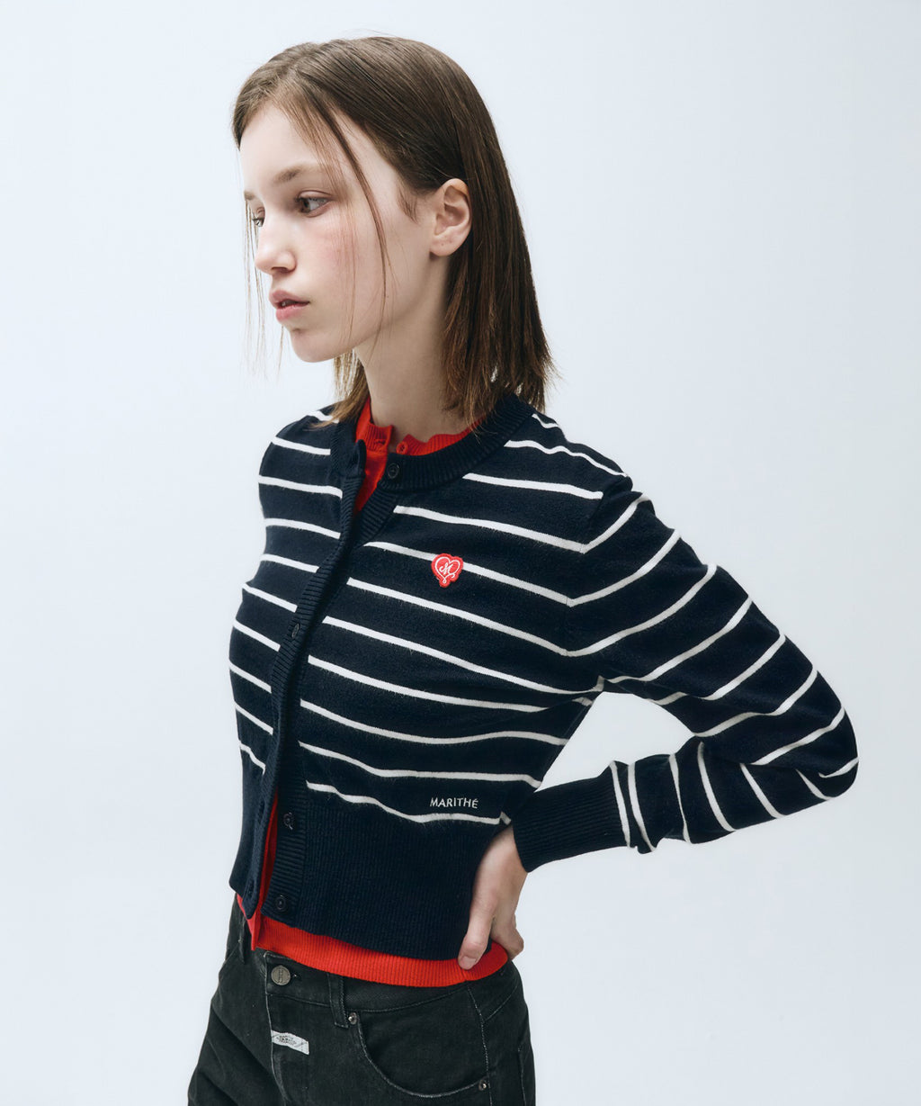 Marithe & Francois Girbaud - Stripe Knit (Navy) product image 2 | TRAB K-Fashion Australia