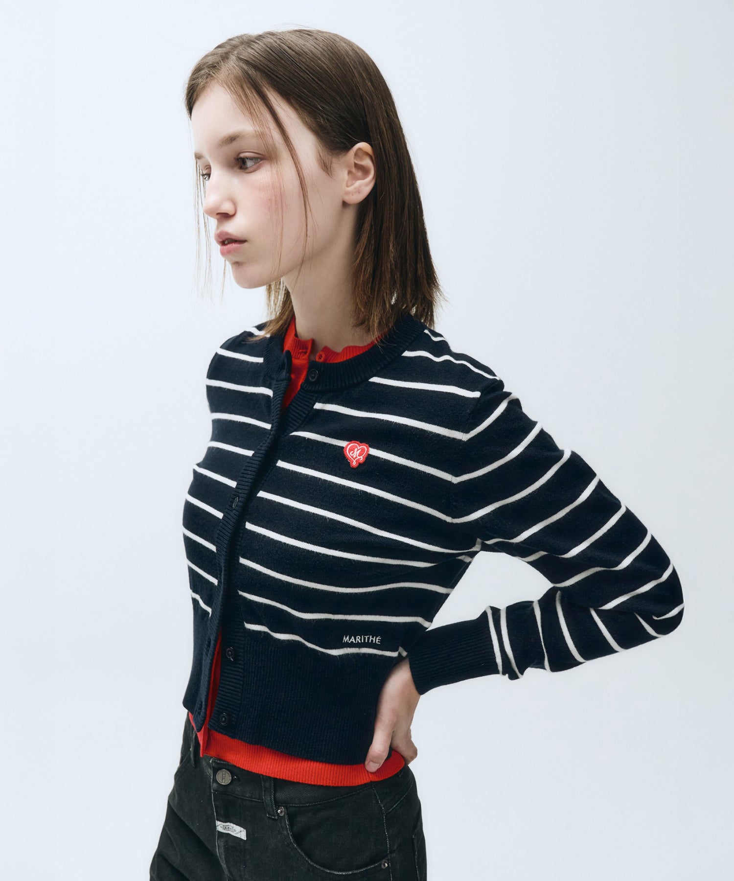 Marithe & Francois Girbaud - Stripe Knit (Navy) product image 2 | TRAB K-Fashion Australia