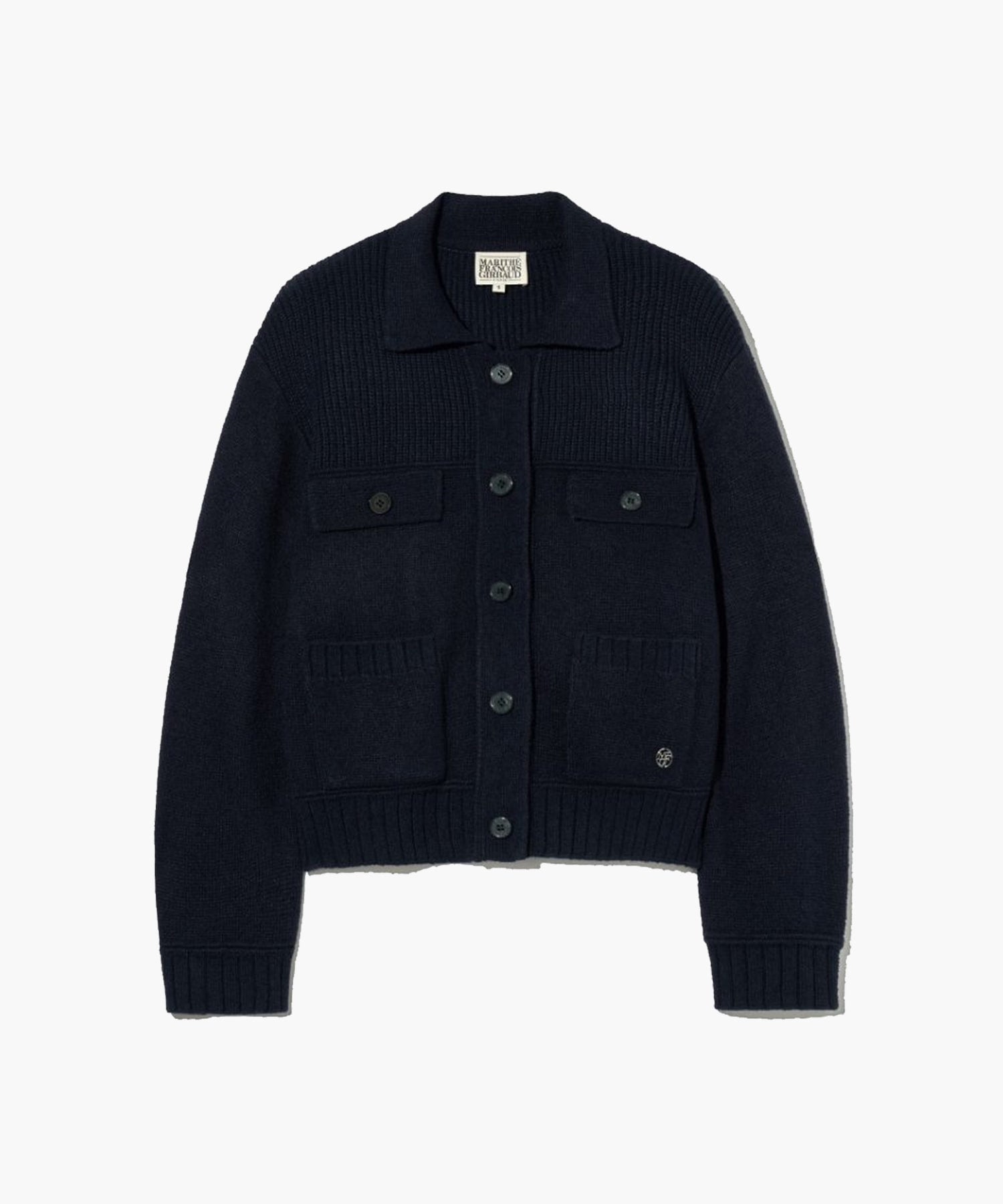 Marithe & Francois Girbaud - Button Collar Cardigan (Navy) product image 7 | TRAB K-Fashion Australia