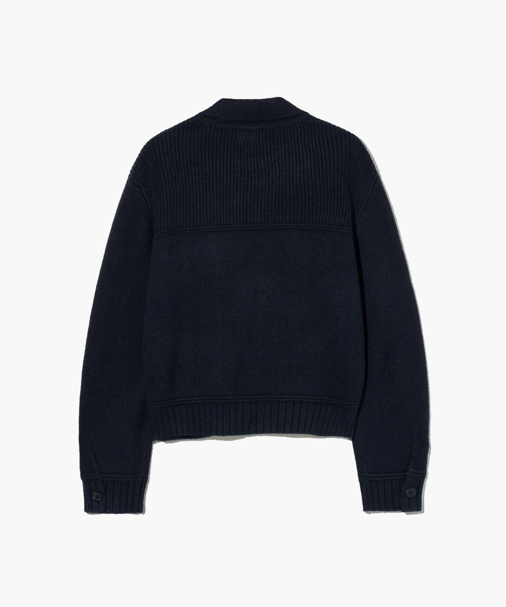 Marithe & Francois Girbaud - Button Collar Cardigan (Navy) product image 8 | TRAB K-Fashion Australia