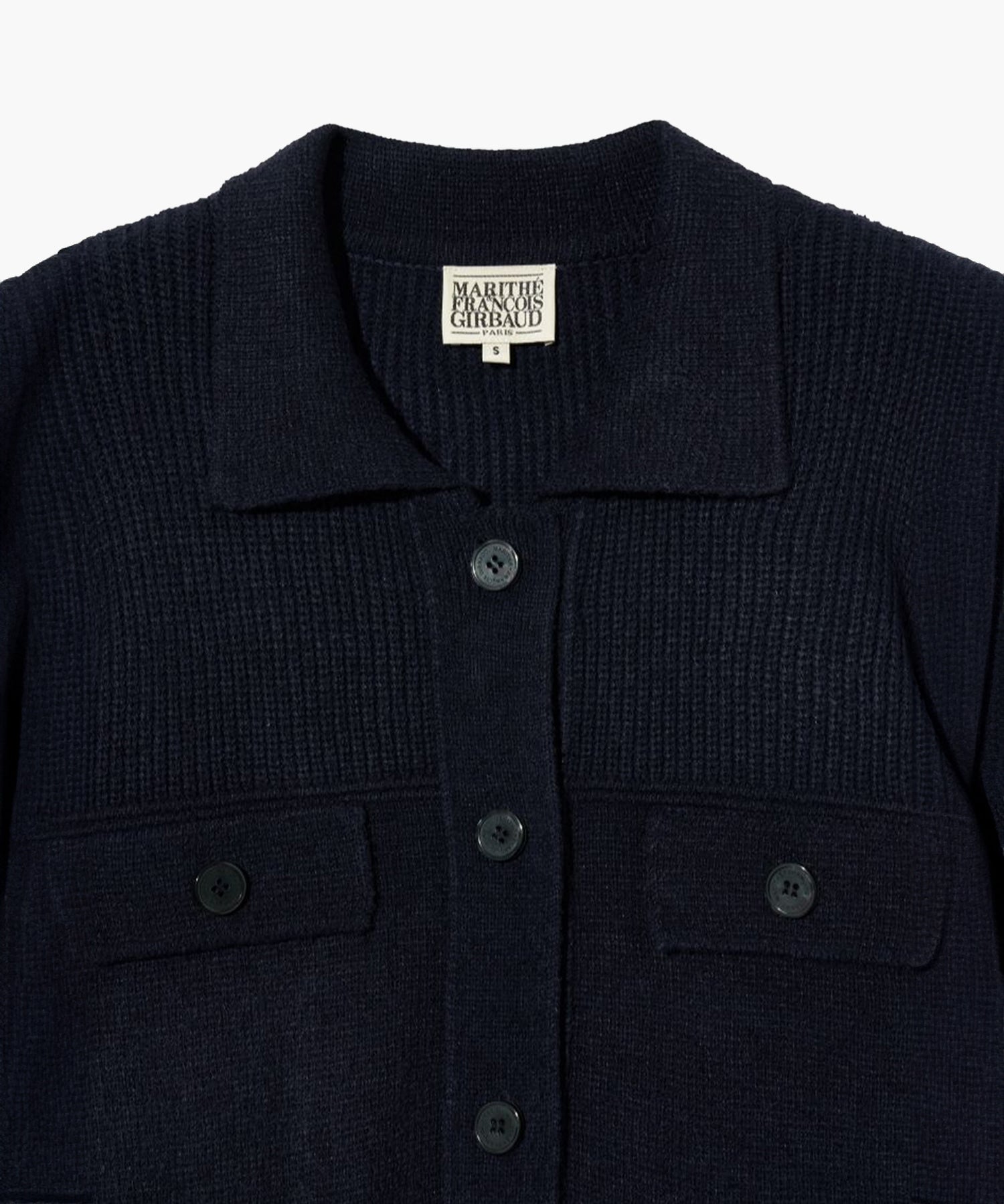 Marithe & Francois Girbaud - Button Collar Cardigan (Navy) product image 9 | TRAB K-Fashion Australia