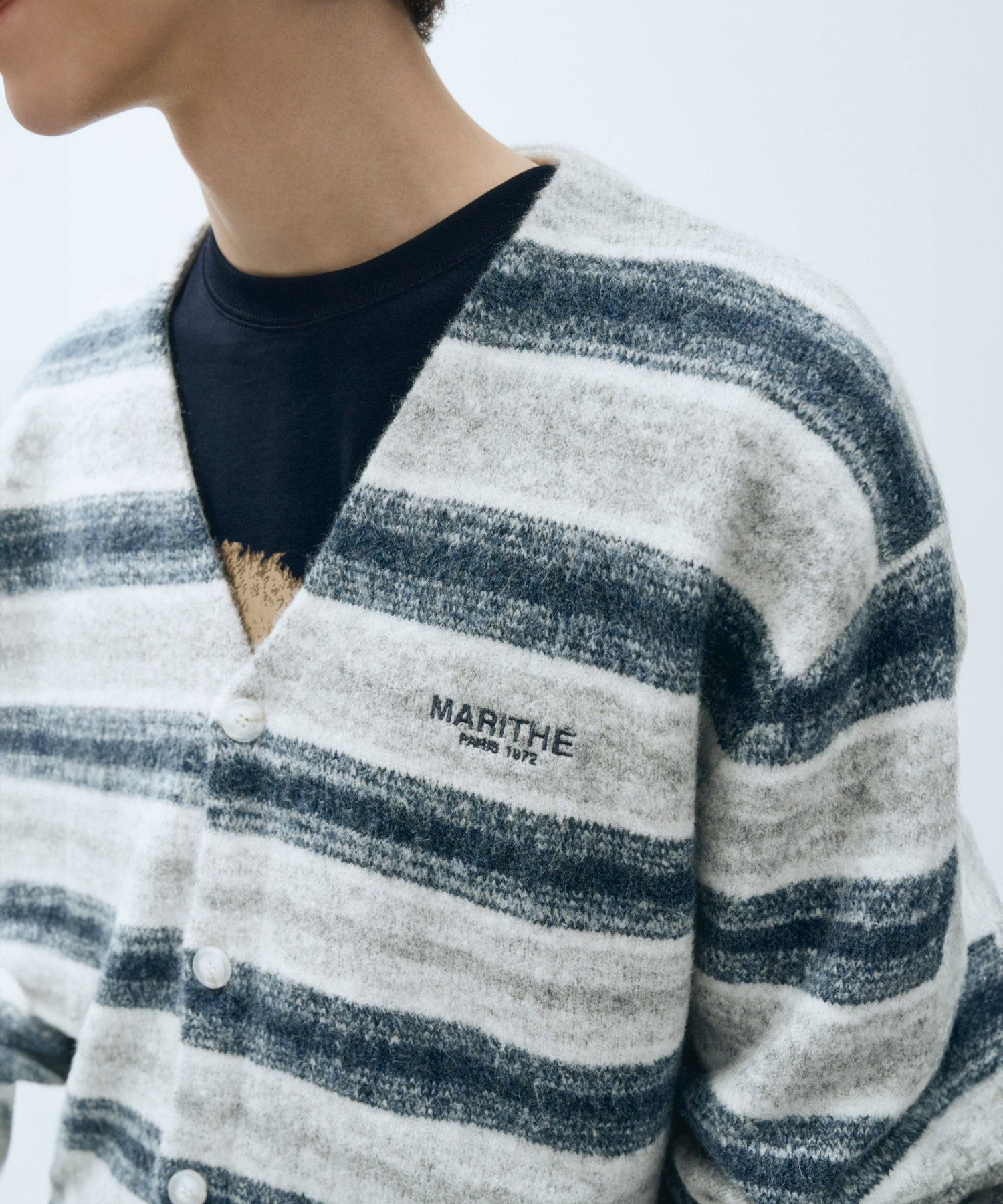 Marithe & Francois Girbaud - Multi Str Cardigan (Sky Blue) product image 6 | TRAB K-Fashion Australia