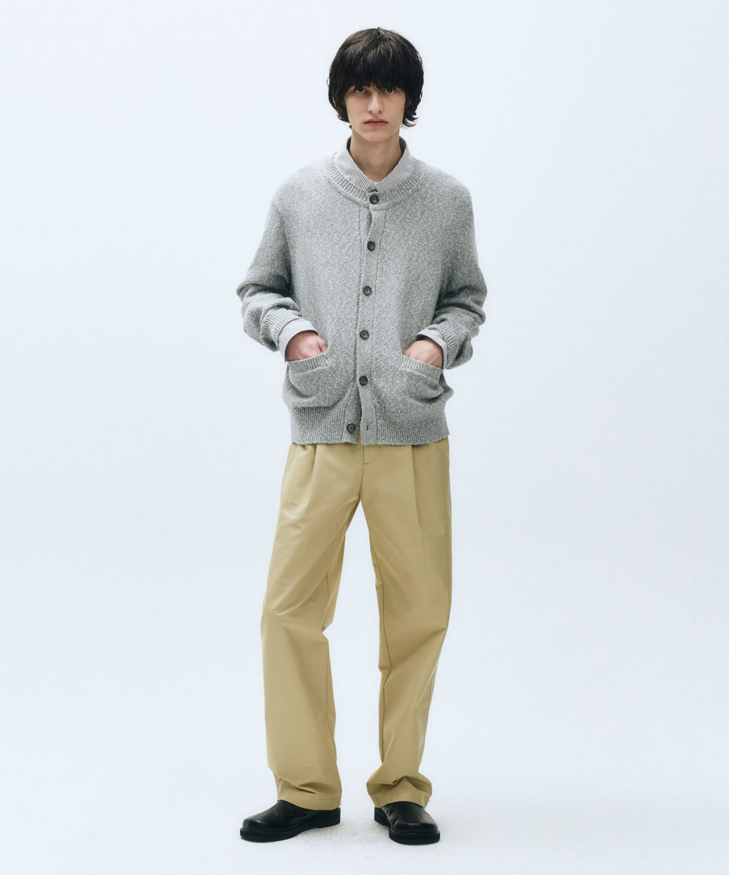 Marithe & Francois Girbaud - Crew Neck Cardigan (Light Gray) product image 2 | TRAB K-Fashion Australia