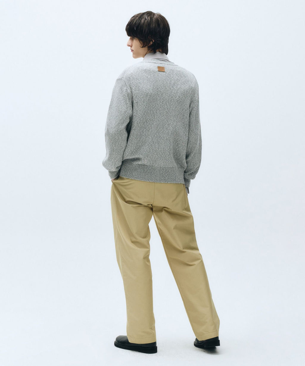 Marithe & Francois Girbaud - Crew Neck Cardigan (Light Gray) product image 4 | TRAB K-Fashion Australia