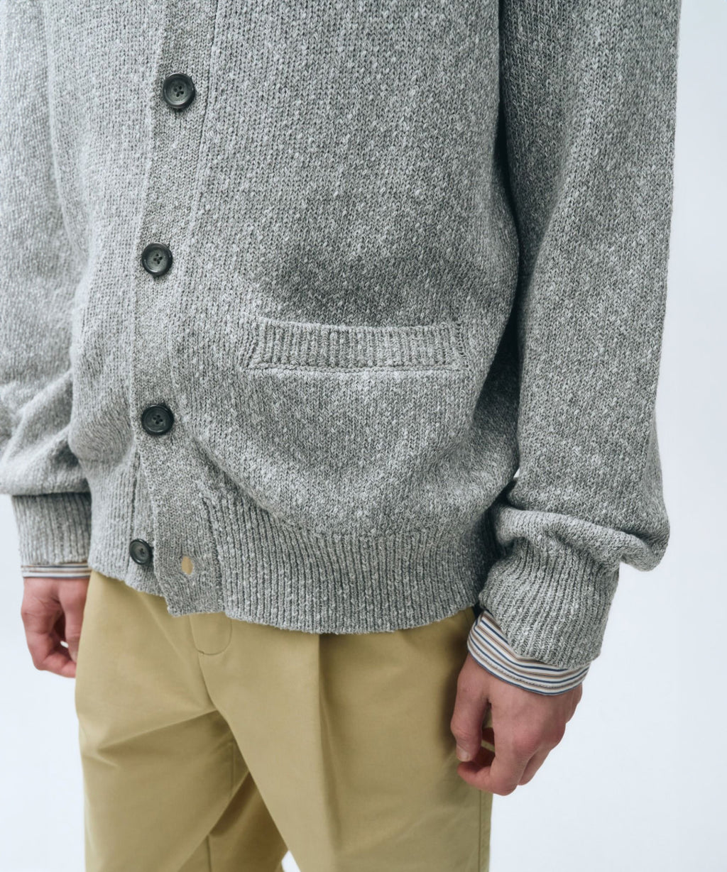 Marithe & Francois Girbaud - Crew Neck Cardigan (Light Gray) product image 6 | TRAB K-Fashion Australia