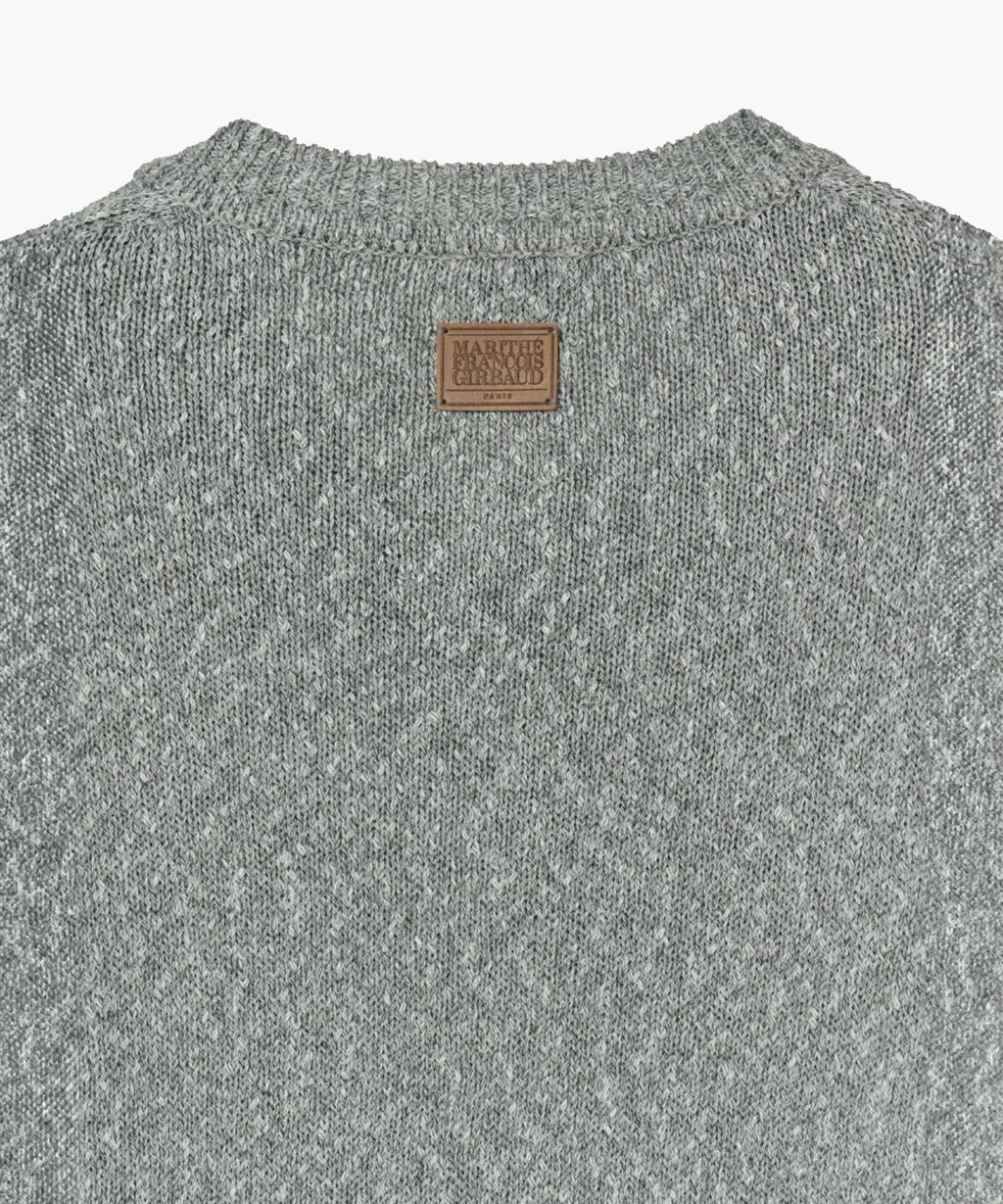 Marithe & Francois Girbaud - Crew Neck Cardigan (Light Gray) product image 11 | TRAB K-Fashion Australia