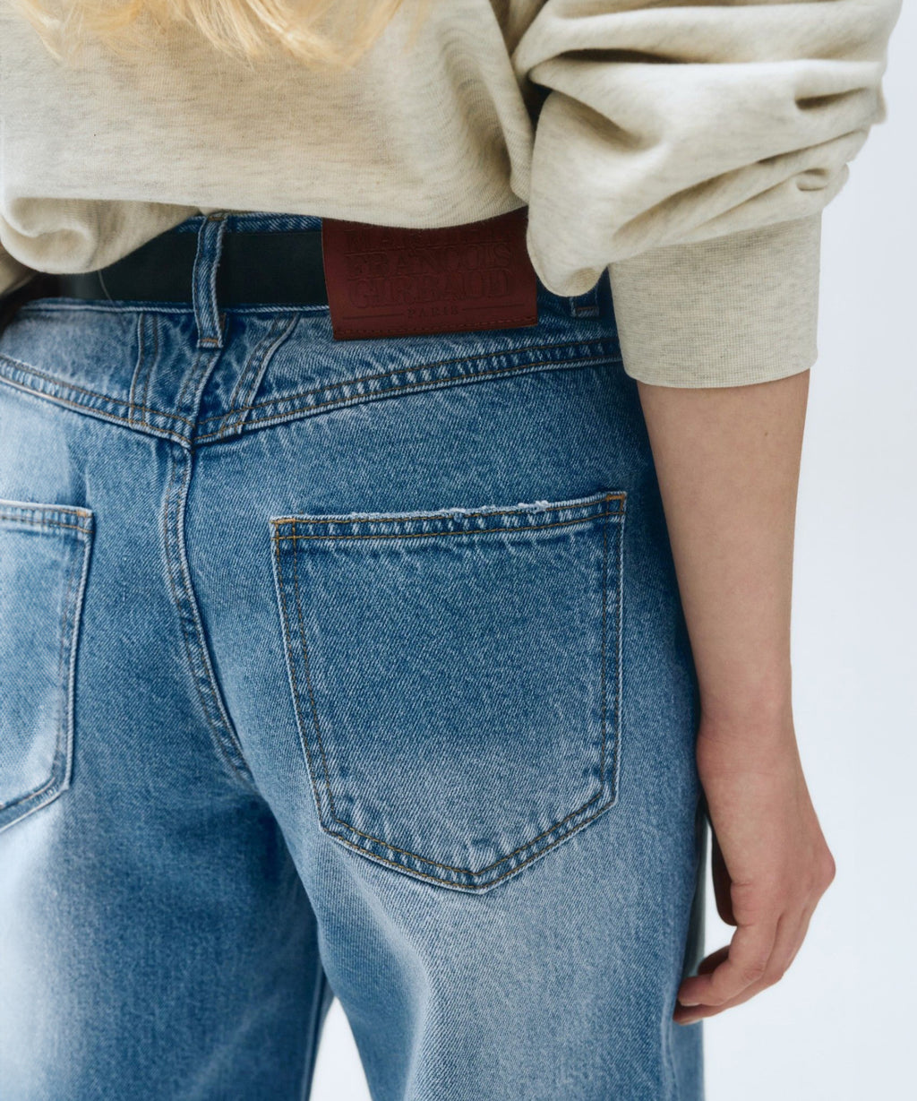 Marithe & Francois Girbaud - Damaged Washed Denim Pants (Blue) product image 6 | TRAB K-Fashion Australia