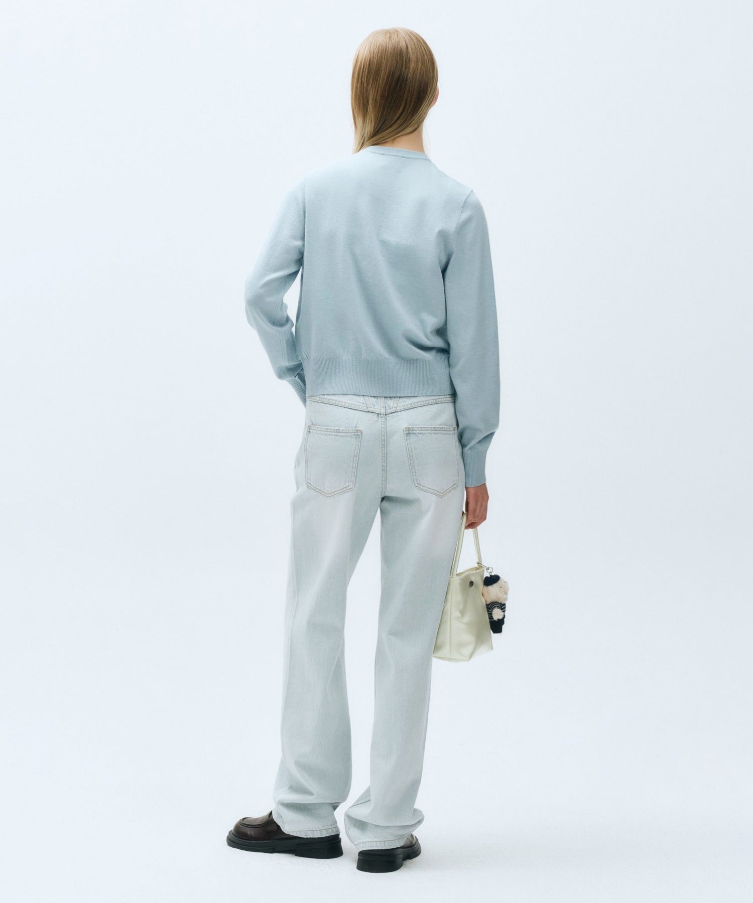 Marithe & Francois Girbaud - Damaged Washed Denim Pants (Light Blue) product image 5 | TRAB K-Fashion Australia