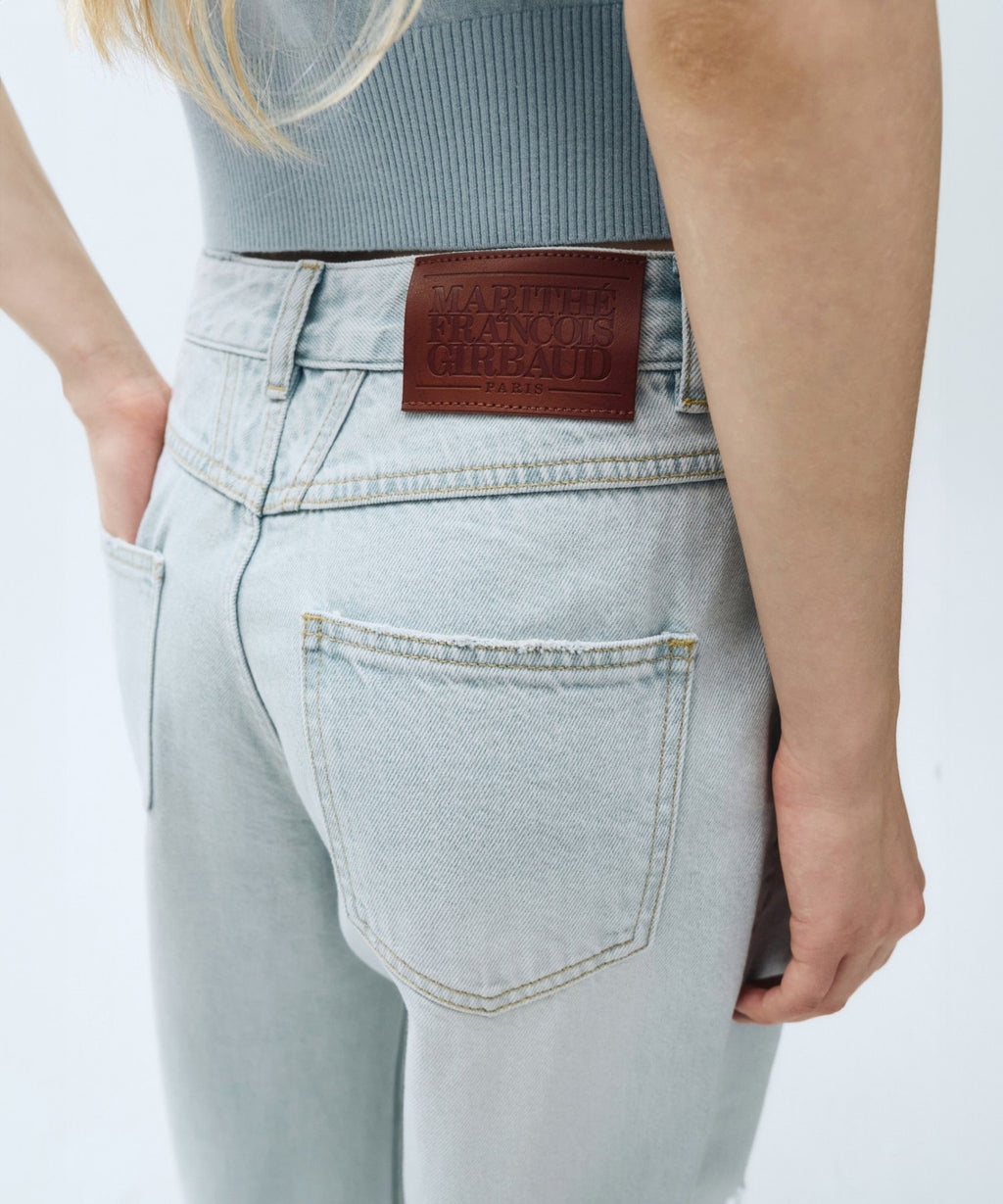 Marithe & Francois Girbaud - Damaged Washed Denim Pants (Light Blue) product image 8 | TRAB K-Fashion Australia