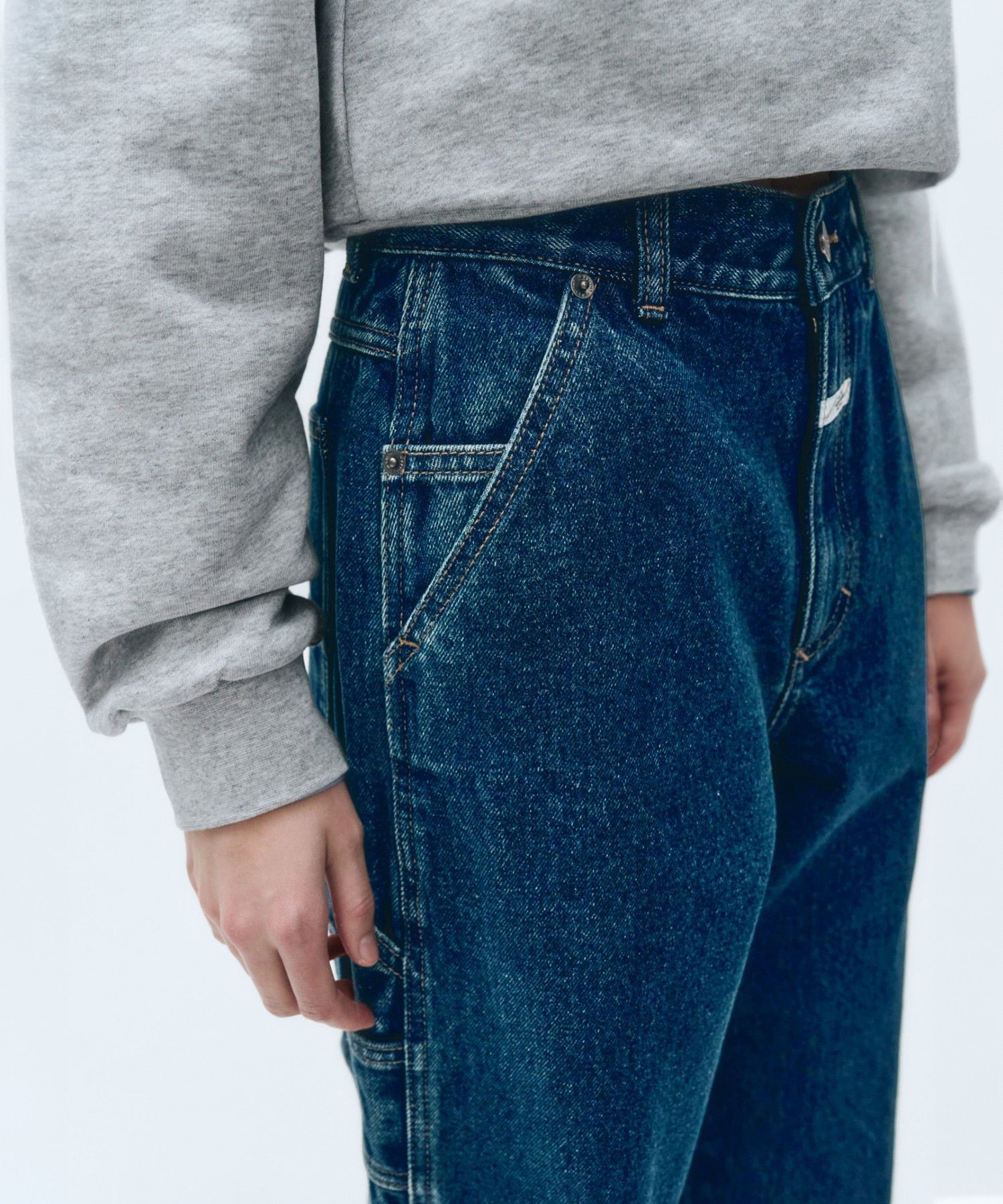 Marithe & Francois Girbaud - Carpenter Denim Pants (Blue) product image 8 | TRAB K-Fashion Australia