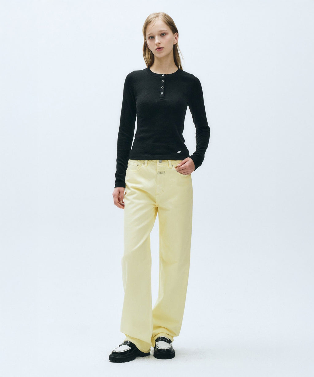 Marithe & Francois Girbaud - Colored Denim Pants (Light Yellow) product image 1 | TRAB K-Fashion Australia