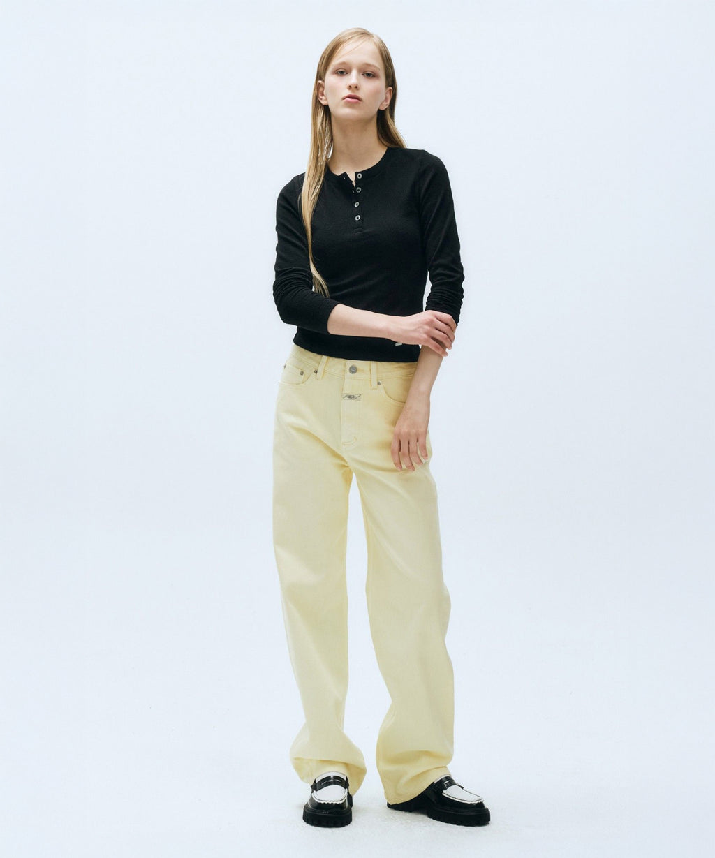 Marithe & Francois Girbaud - Colored Denim Pants (Light Yellow) product image 2 | TRAB K-Fashion Australia