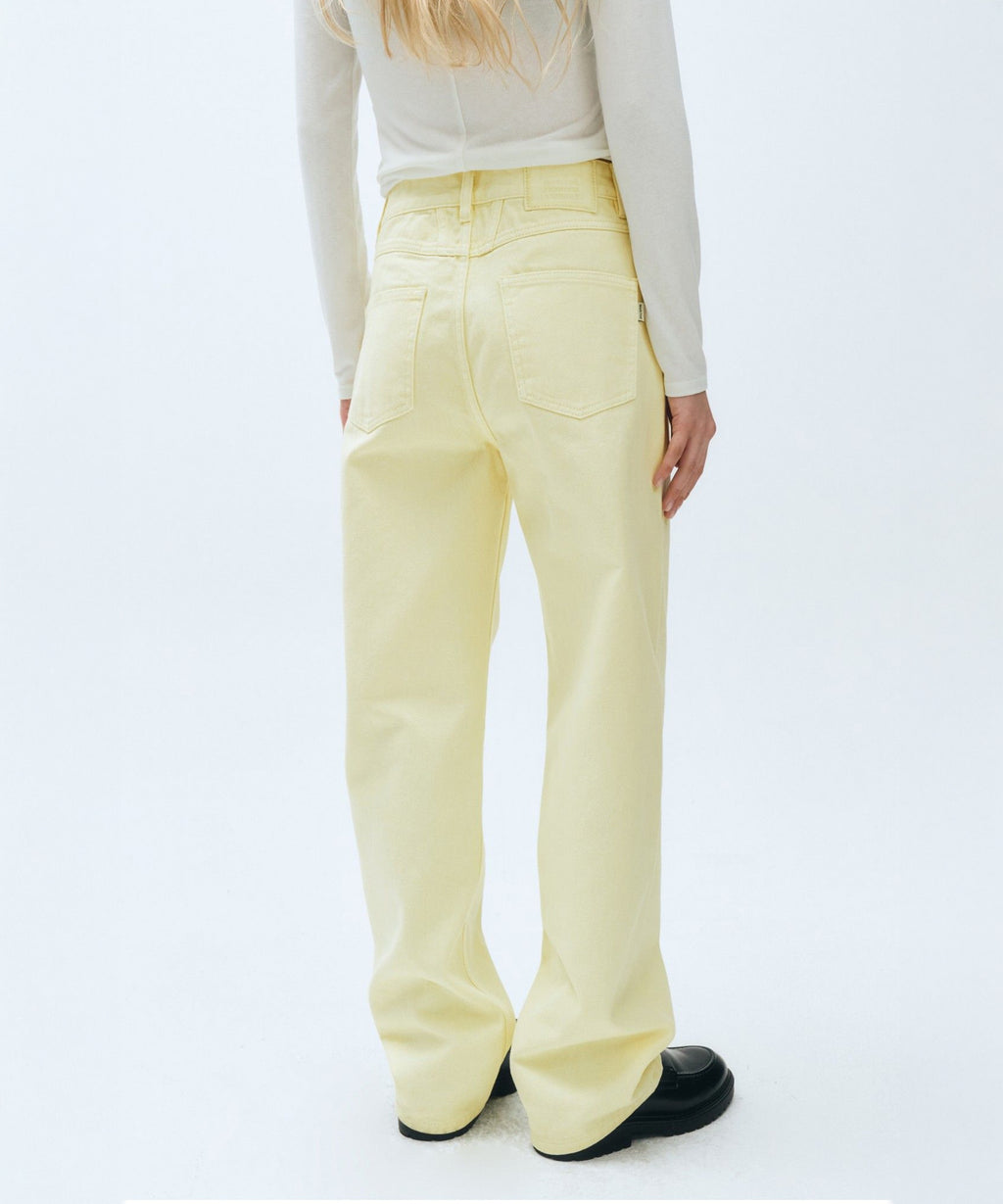 Marithe & Francois Girbaud - Colored Denim Pants (Light Yellow) product image 5 | TRAB K-Fashion Australia