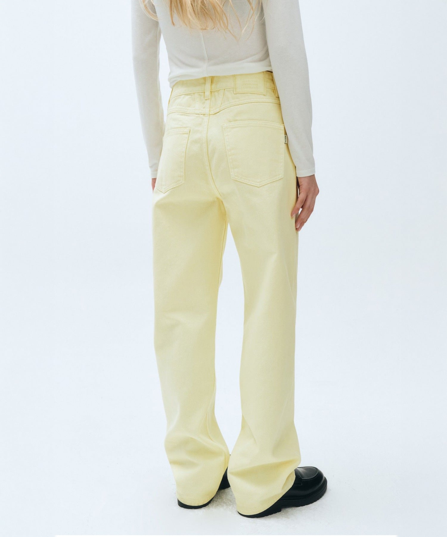 Marithe & Francois Girbaud - Colored Denim Pants (Light Yellow) product image 5 | TRAB K-Fashion Australia