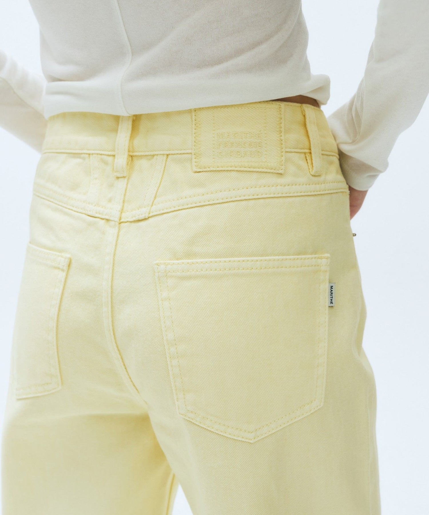 Marithe & Francois Girbaud - Colored Denim Pants (Light Yellow) product image 6 | TRAB K-Fashion Australia