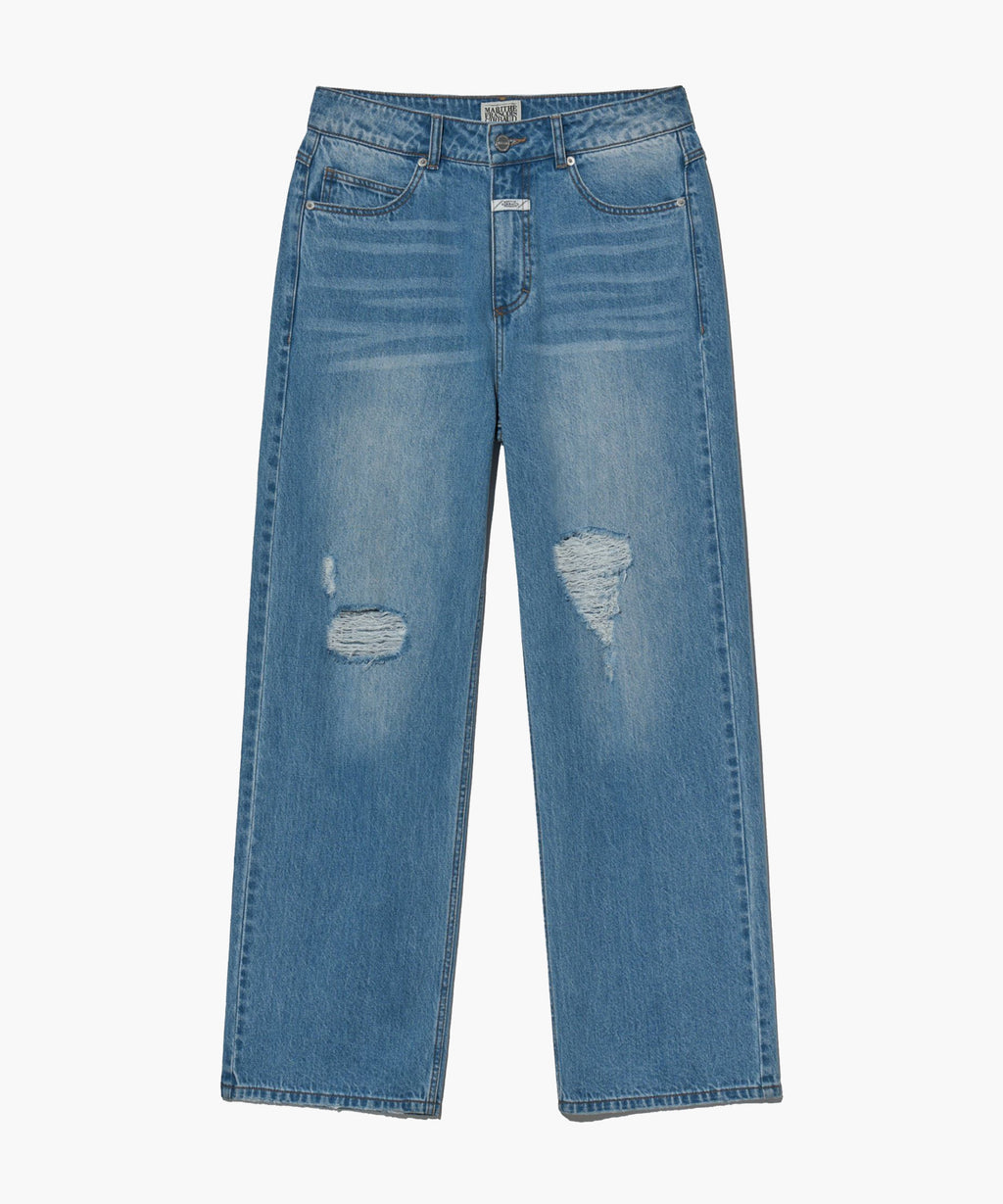 Marithe & Francois Girbaud - Damaged Washing Denim Pants (Blue) product image 8 | TRAB K-Fashion Australia