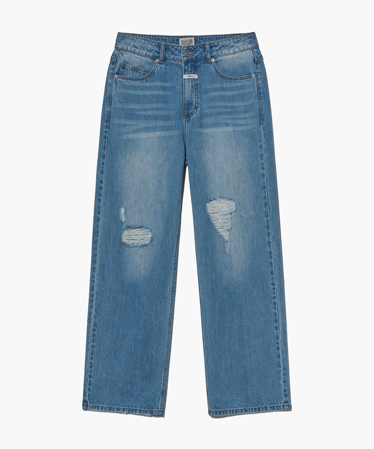 Marithe & Francois Girbaud - Damaged Washing Denim Pants (Blue) product image 8 | TRAB K-Fashion Australia